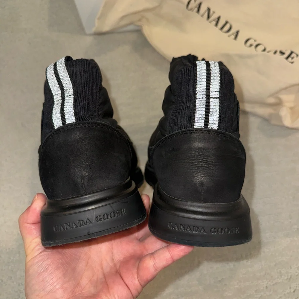 Canada Goose Cypress Puffer Boot Mini bootie 6 37 black with black disk $525